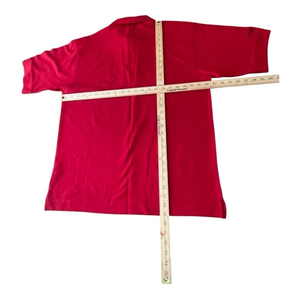 Cutter & Buck Vibrant Red Polo Shirt 100% Cotton - Picture 3 of 13